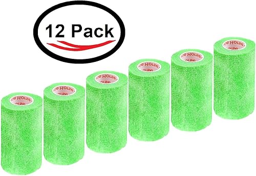 Miniatura 203 de Cinta adhesiva para veterinarios (negro) (paquete de 2) (4 pulgadas x 15 pies), autoadhesiva, adherente, cohesiva, flexible, autoadhesiva, rollo