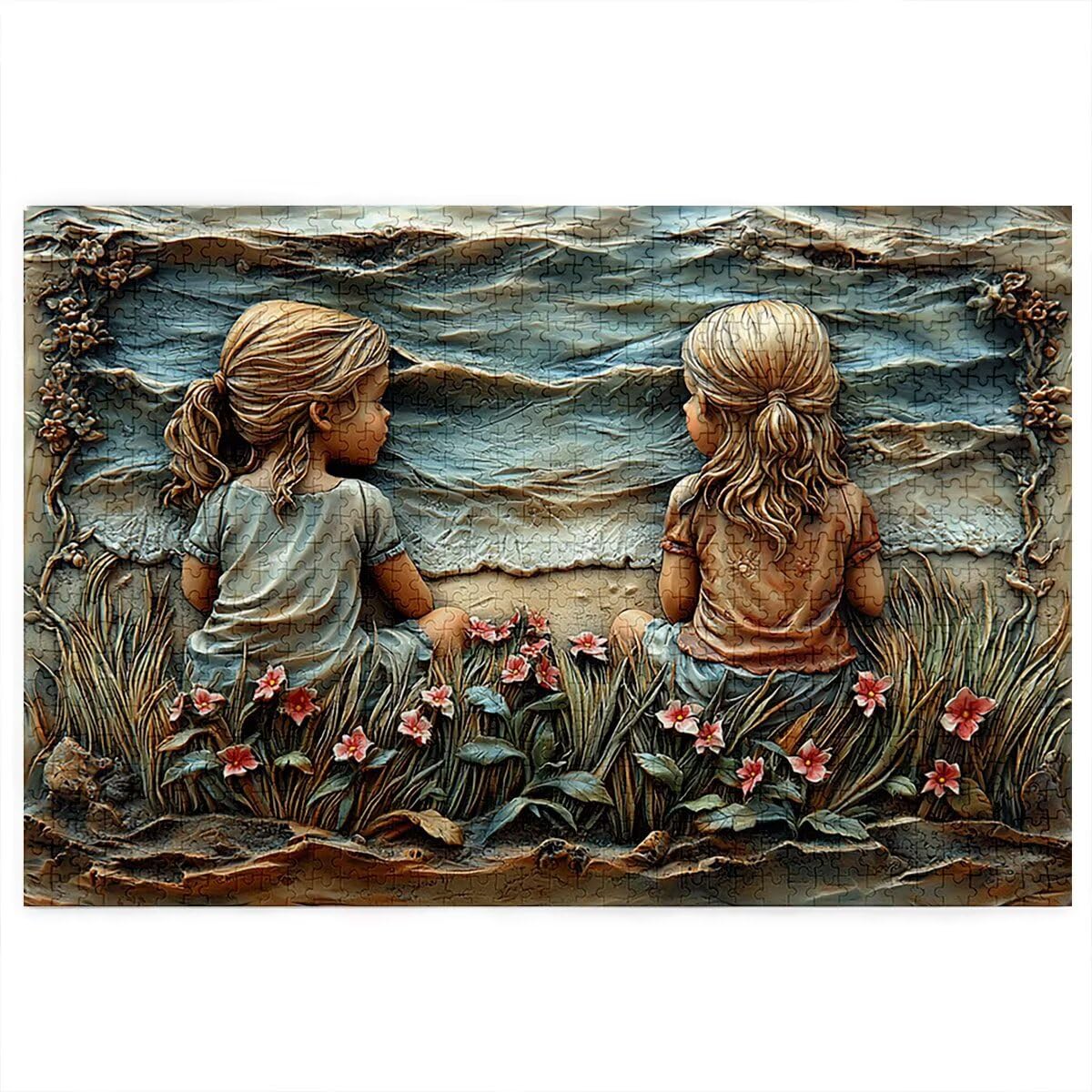 Puzzle 4000 elementów, abstrakcyjne puzzle dla dorosłych, 4000 elementów, drewniane puzzle dla dorosłych, trudna łamigłówka, gra logiczna dla całej rodziny, drewniane puzzle do dekoracji salonu, na