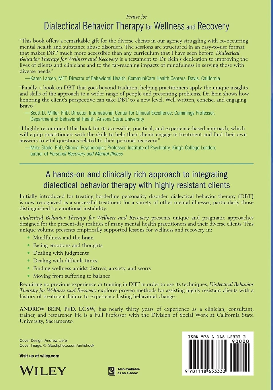 Dialectical Behavior Therapy for Wellness and Recovery: Interventions and Activities for Diverse Client Needs