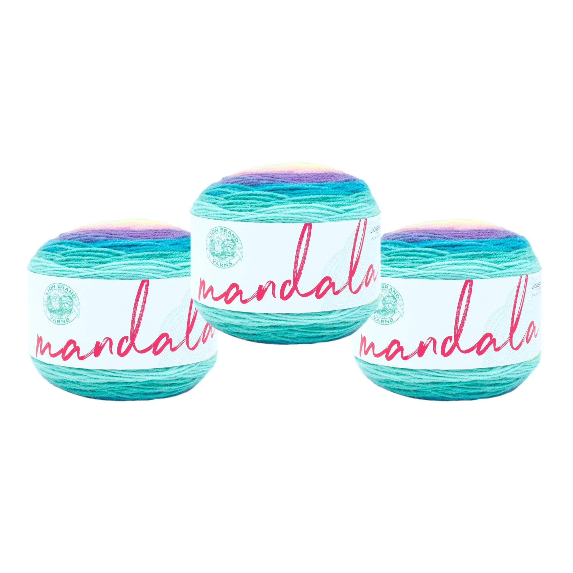 (3 Pack) Lion Brand Yarn 525-235 Mandala Yarn, Nifflers
