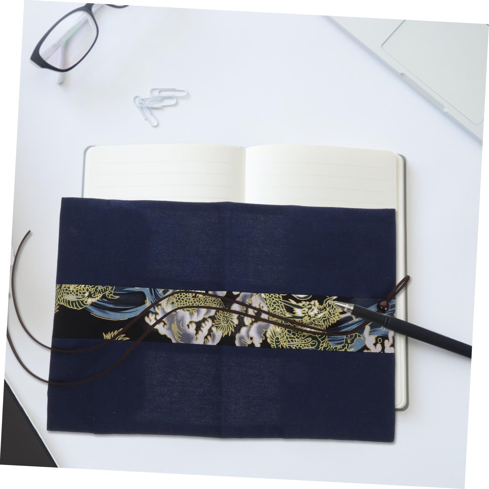 5 Piezas Cubierta de libro de tela prácticos practicos funda de libro con estilo funda de libro para amantes de los libros solapa del libro protector