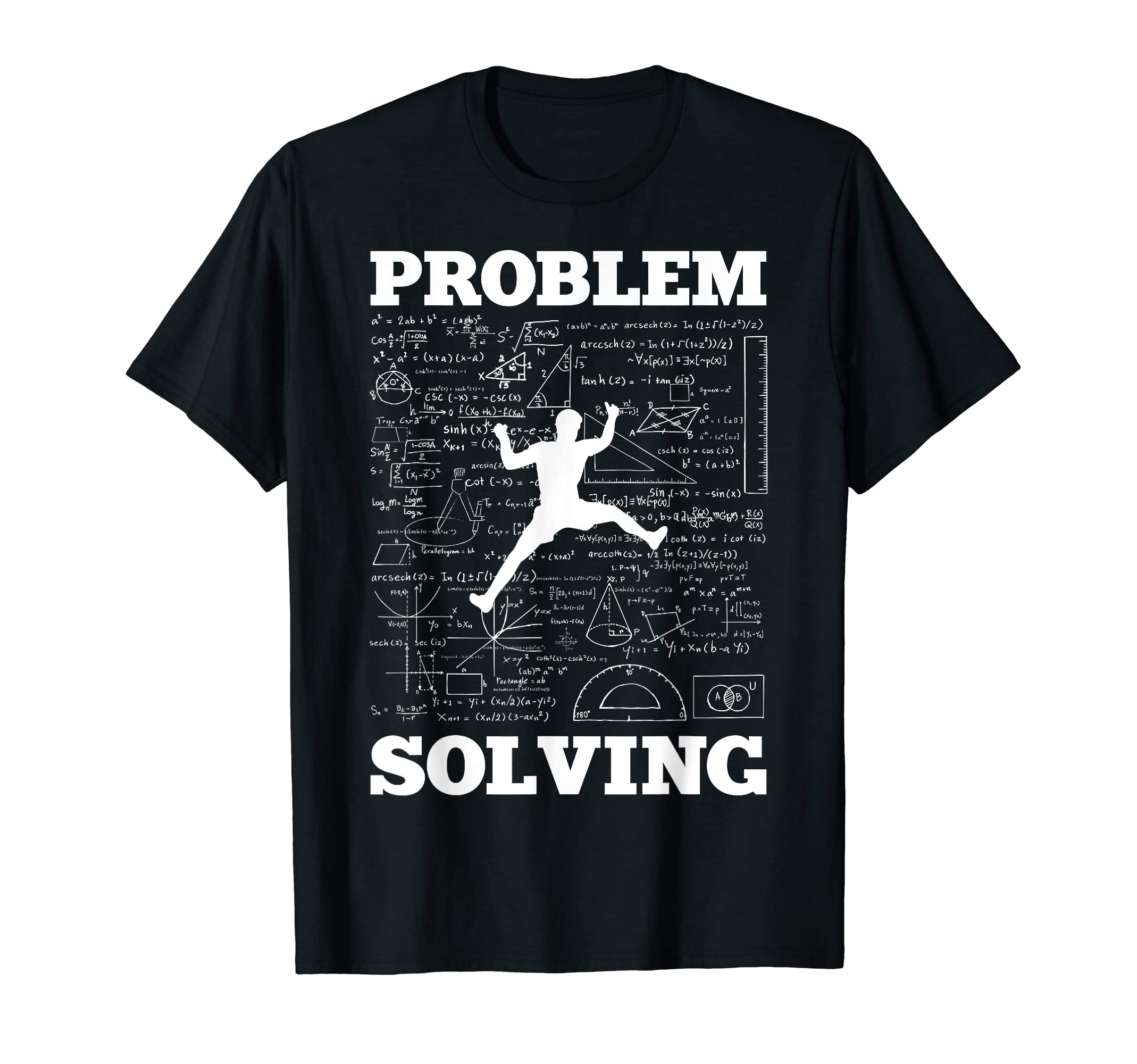 Funny Boulder and Climber math fansProblem Solving Climber Rock Climbing Bouldering Pun Funny T-ShirtOEKO-TEX STANDARD 100