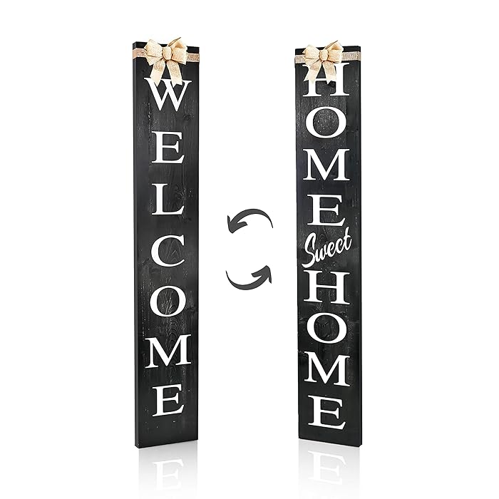Buy Outdoor 2in1 sign for Front Door, Vertical sign for
