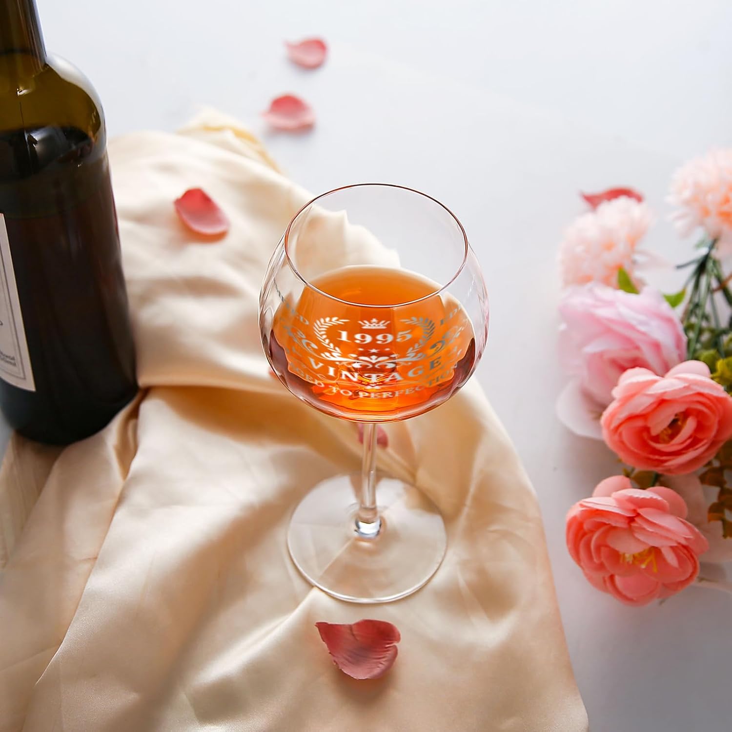 30TH Birthday Gifts for Her, Vintage 1995 Engraved Wine Glass, Unique 30 Year Old Birthday Decorations for Women, Funny 30 Bday Gifts Idea For Friends, Wife, Daughter, Sister (30TH) - Image 5