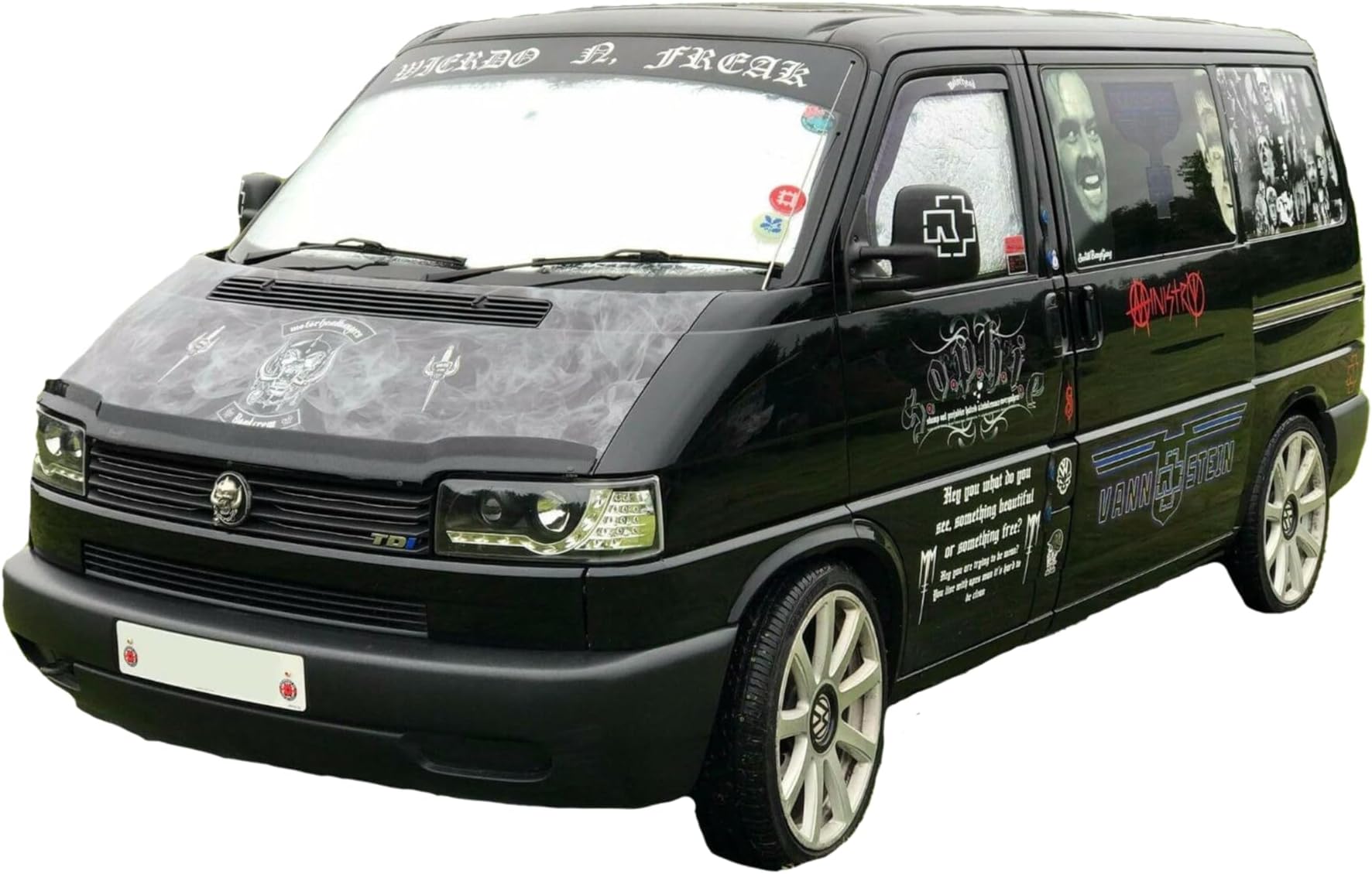 Fuel Lagoon Made to fit VW T4 Transporter Camper van Tailored Thermal Screen Blind Cover window Silver cab set