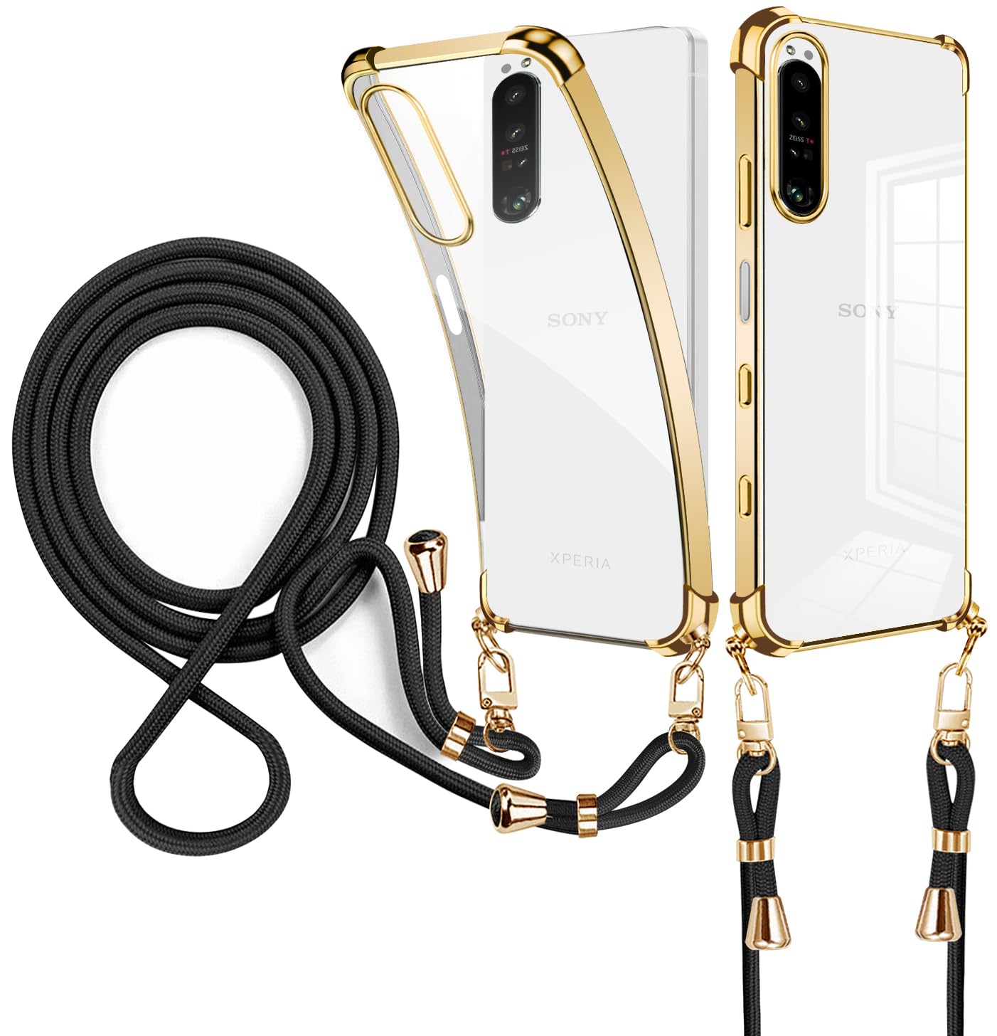 Amazon.co.jp: weiaoluo Xperia 1 III ケース クリア ショルダー 透明