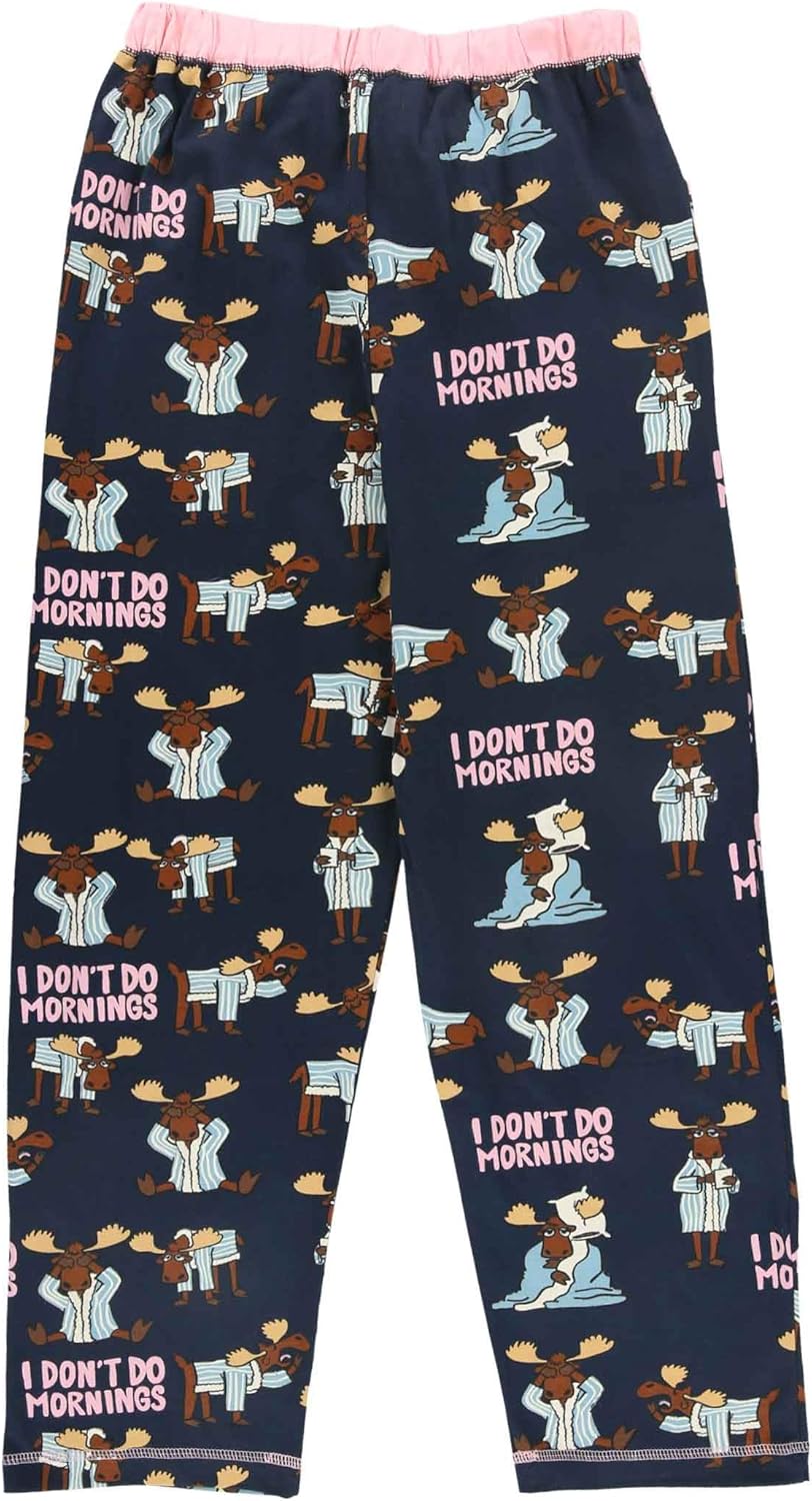 Lazy One Pajamas for Women, Cute Moose Pajama Pants and Top Separates - Image 5