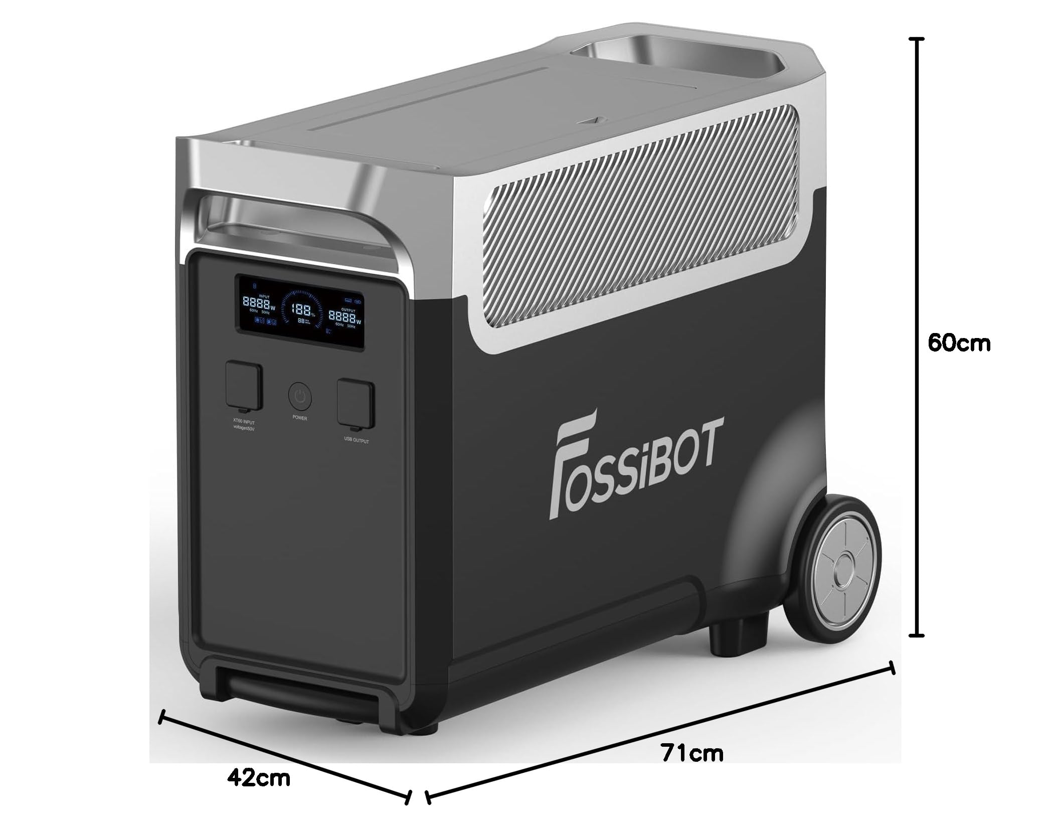 Bateria dodatkowa FOSSiBOT FB3840, akumulator LiFePO4 3840Wh do F3600 Pro, 6500 cykli, szybkie ładowanie