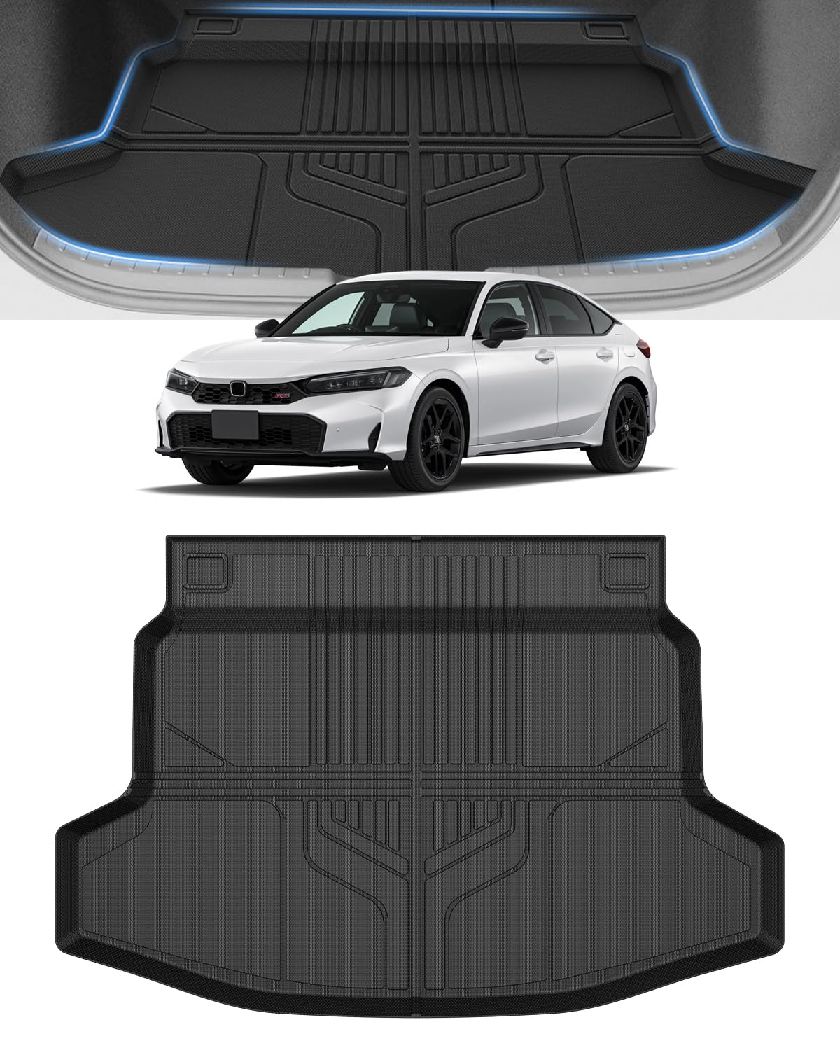 Amazon.co.jp: Mixsuper 新型 シビック タイプR ラゲッジマット Civic