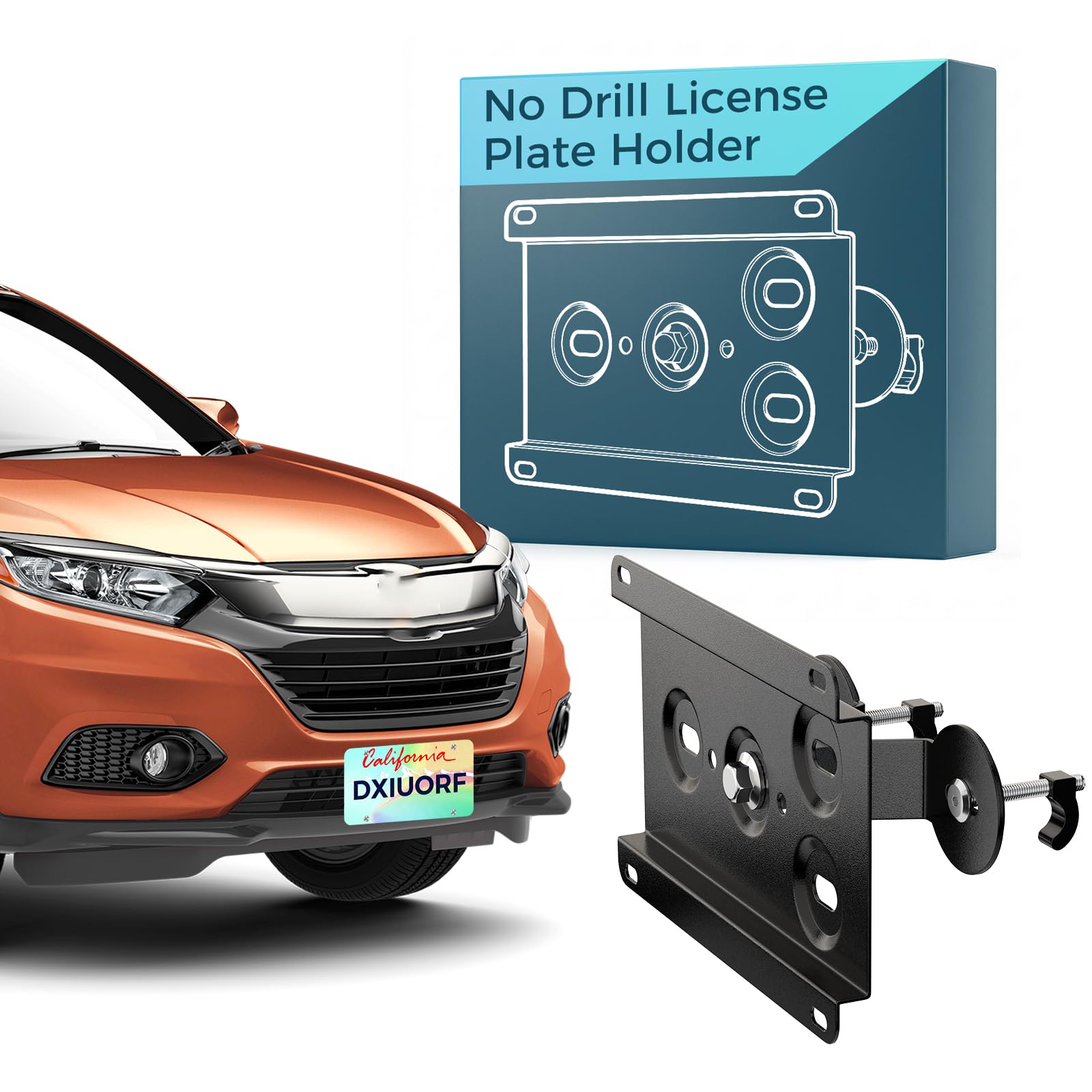 Amazon.com: No Drill Front Grille License Plate Frames License