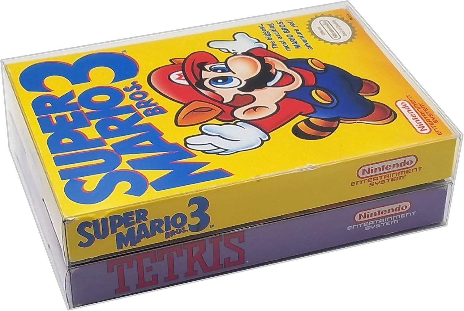 Link-e : 20 X Boitier de Protection en Plastique Compatible avec Boite de Jeu sur Console Nintendo NES Entertainment System