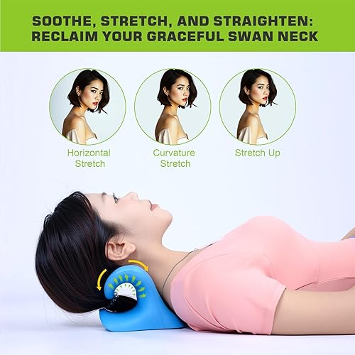 Miniatura 2 de Almohada de tracción cervical con terapia magnética de acupresión, relajante de hombro para alivio del dolor de ATM, almohada quiropráctica mejorada