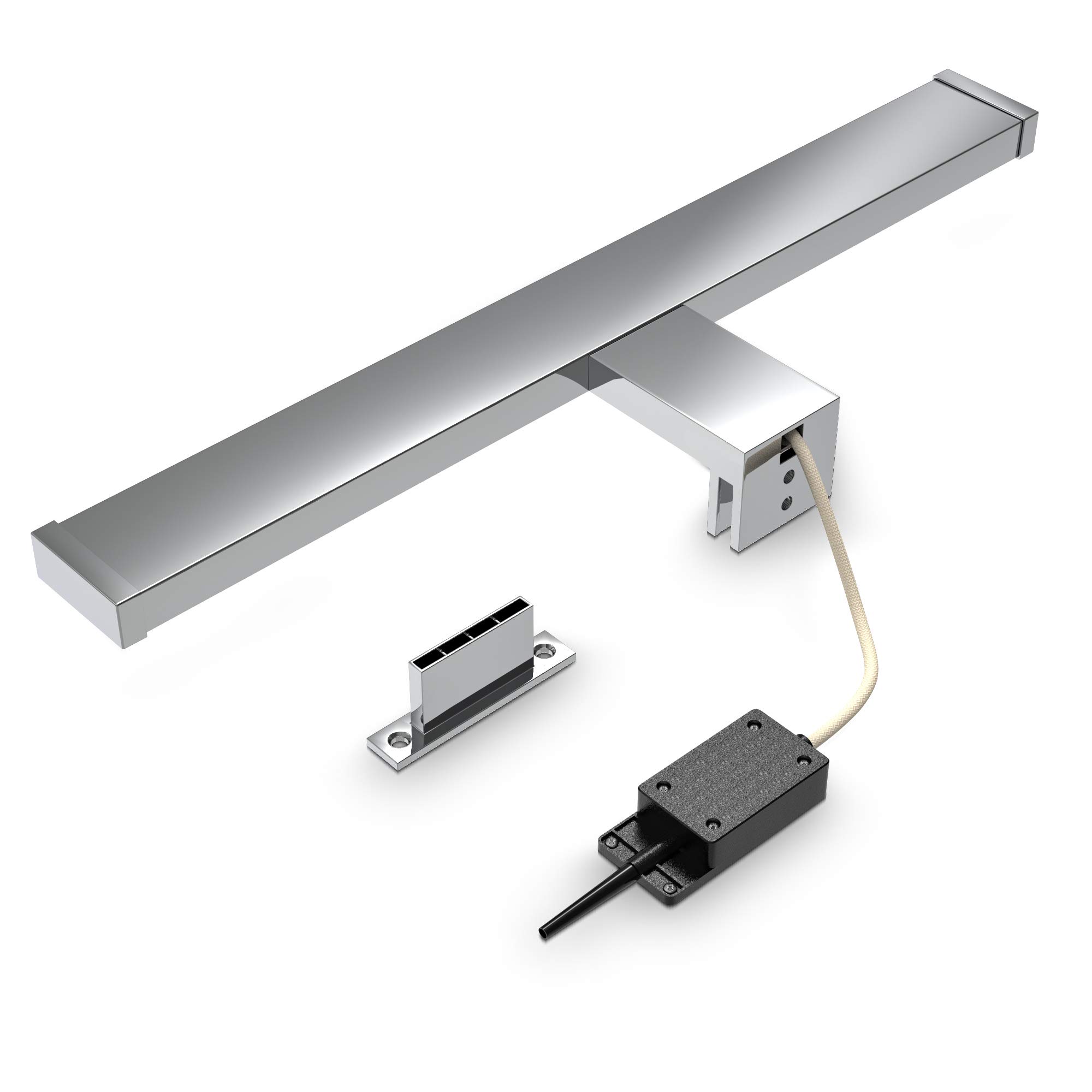 B.K.Licht Luz LED de espejo, tablero LED integrado de 7 W, ancho de 15.75 pulgadas, lámpara de armario de baño, luz de tocador, iluminación de belleza de maquillaje, blanco neutro 4000 K, 600 lm, a