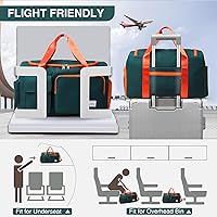 Vista 383 de Pequeña bolsa de gimnasio para mujer, bolsa de viaje con compartimento para zapatos