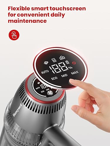 Miniatura 3 de Honeywell Aspiradora inteligente inalámbrica con ajuste automático, aspiradora ligera 10 en 1 con batería de 3000 mAh 70 minutos de funcionamiento,