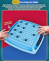 Vista 7 de Juego de bola magnética, juego de ajedrez magnético, juego de rocas magnéticas, juego de piedras magnéticas juego magnético con cuerda, juego