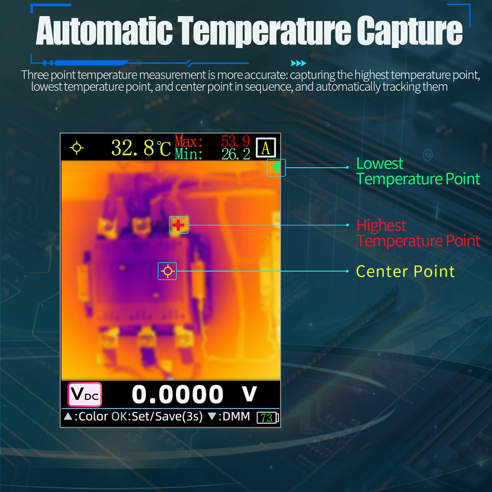Eujgoov Localizzatore di Cavi Multifunzione Tracciacavi 60000 Conteggi Multimetro Digitale Rilevamento 0-2 M per Irrigazione Recinto per Cani Spegnimento Automatico