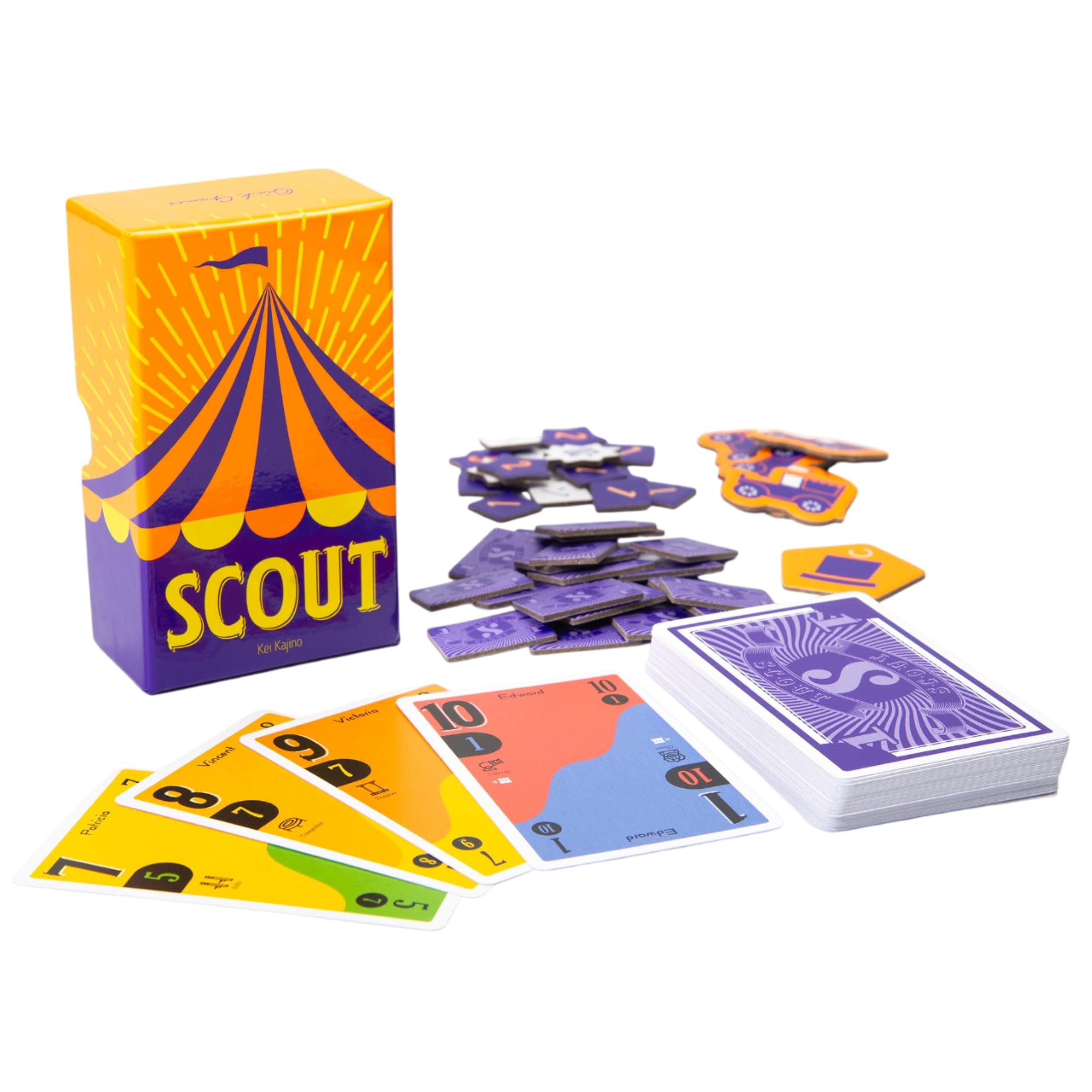 Oink Games Scout Award-Nominated Strategic Hand Management | Small-Box Travel-Friendly Family Experience | 2-5 Players Ages 9+ | 20 Minutes | Portable Circus Theme