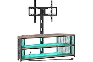 Rolanstar Corner TV Stand with Mount for 65 Inch TVs: The Perfect Home Entertainment Solution