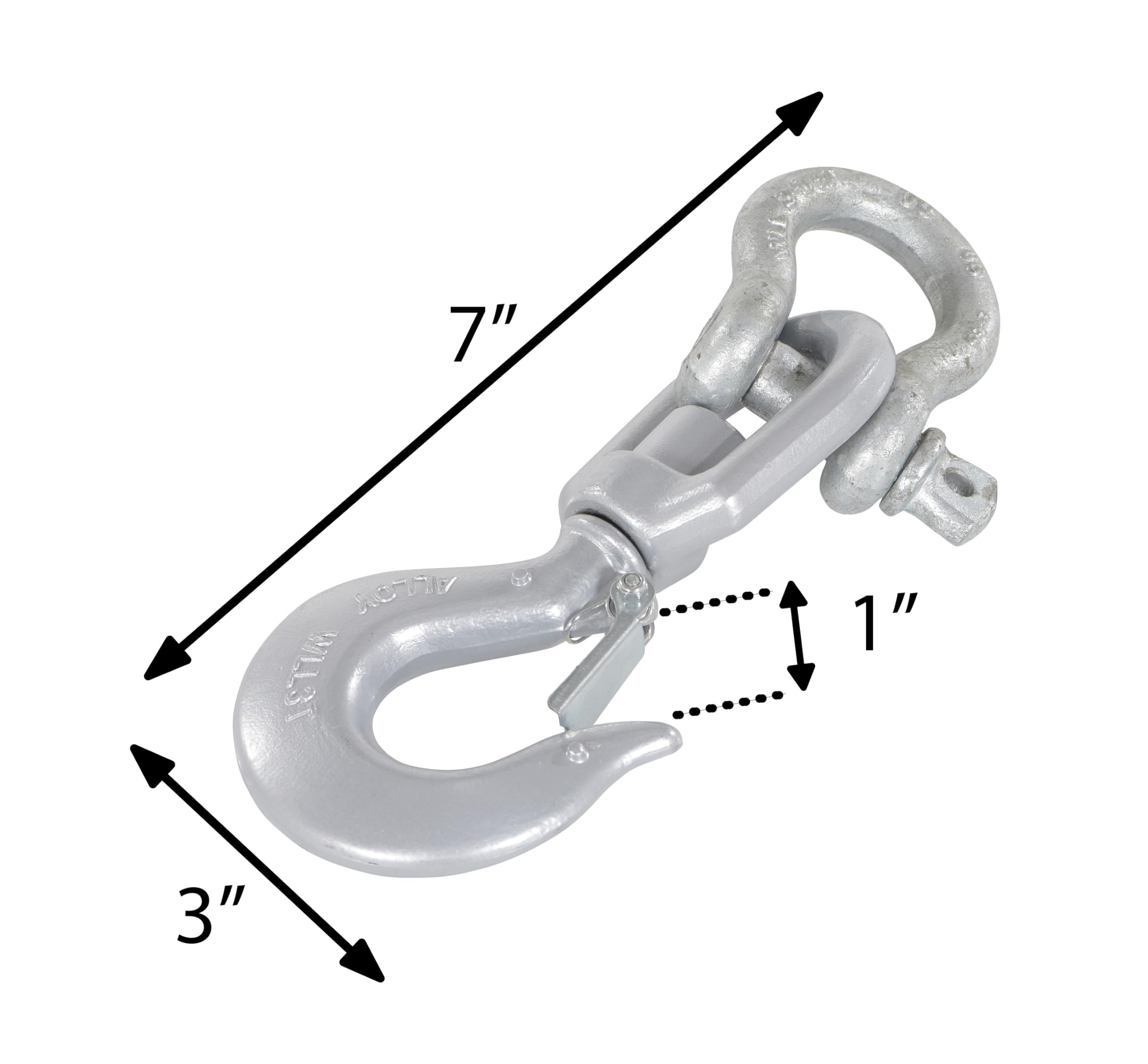 Vestil Steel Lifting Hook - 6000 lb Capacity -6