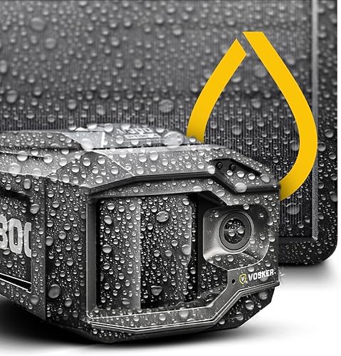 Miniatura 4 de Vosker V300 Ultimate 4G-LTE - Cámara de seguridad autónoma para exteriores  Banco de energía solar externa de alta capacidad de 15,000 mAh  Tarjeta