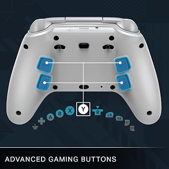 PowerA OPS v1 Wireless Controller for Cloud Gaming - Fortnite Edition, gamepad, wired video game controller, gaming controller, works with Windows 10/11