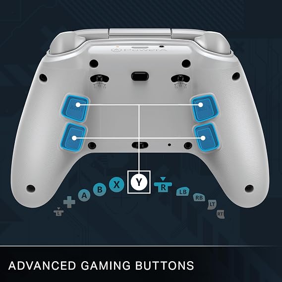 PowerA OPS v1 Wireless Controller for Cloud Gaming - Fortnite Edition, gamepad, wired video game controller, gaming controller, works with Windows 10/11