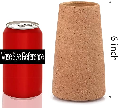 Miniatura 7 de Jarrón simple para flores, plantas, jarrones mate para estante de mesa moderno, decoración del hogar, decoración bohemia de boda, jarrón de cerámica