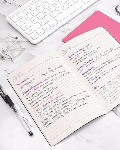 Miniatura 6 de Dynta A5 Journals 45pcs 15 Colors Lined Notebooks Bulk College Ruled 5.5 x 8.3 Inches for Class or Conference, 30 Sheets60 Pages