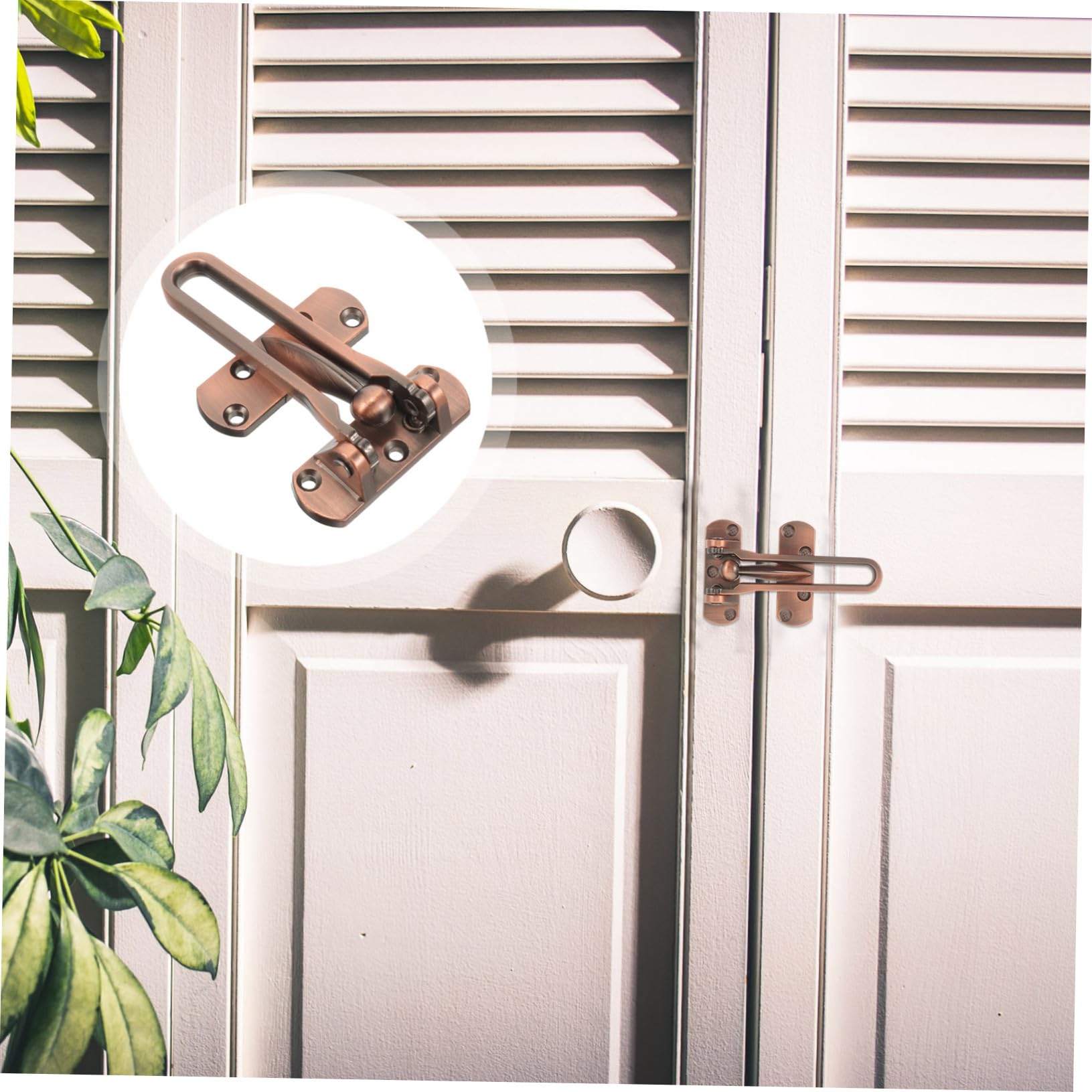 NUOBESTY 5 Pièces Boulon de porte antivol sécurité loquet depuis serrure de renfort de porte à l'intérieur serrures de porte intérieures verrouillage de porte Alliage de zinc