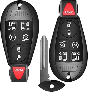 Key Fob Replacement for Chrysler Town and Country /Dodge Grand Caravan 2008 2009 2010 2011 2012 2013 2014 2015 2016 Car Keyless Entry Remote Fob FCC: M3N5WY783X IYZ-C01C Set of 2