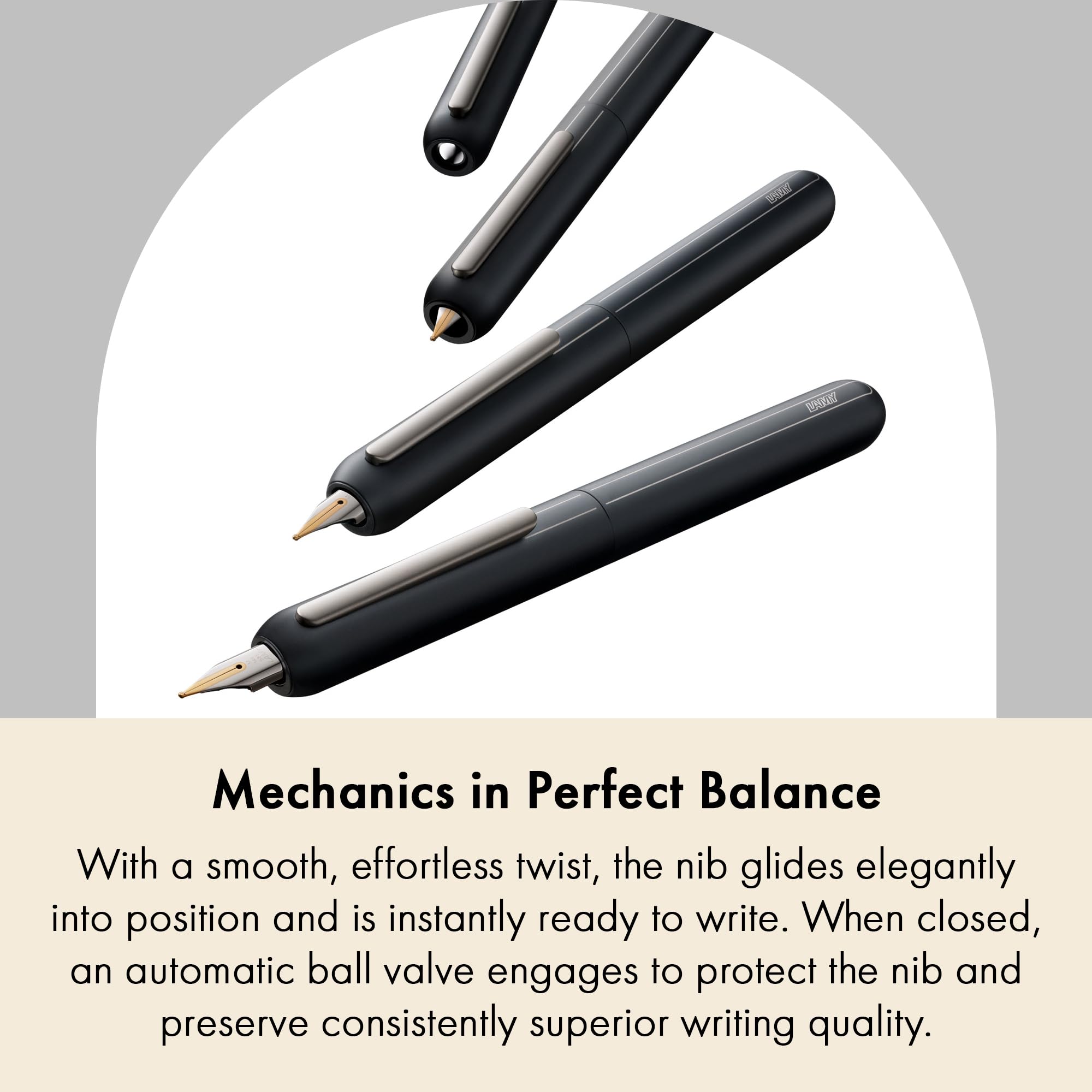 Amazon | LAMY ラミー 万年筆 ペン先M(中字) ダイアログ 3 ブラック