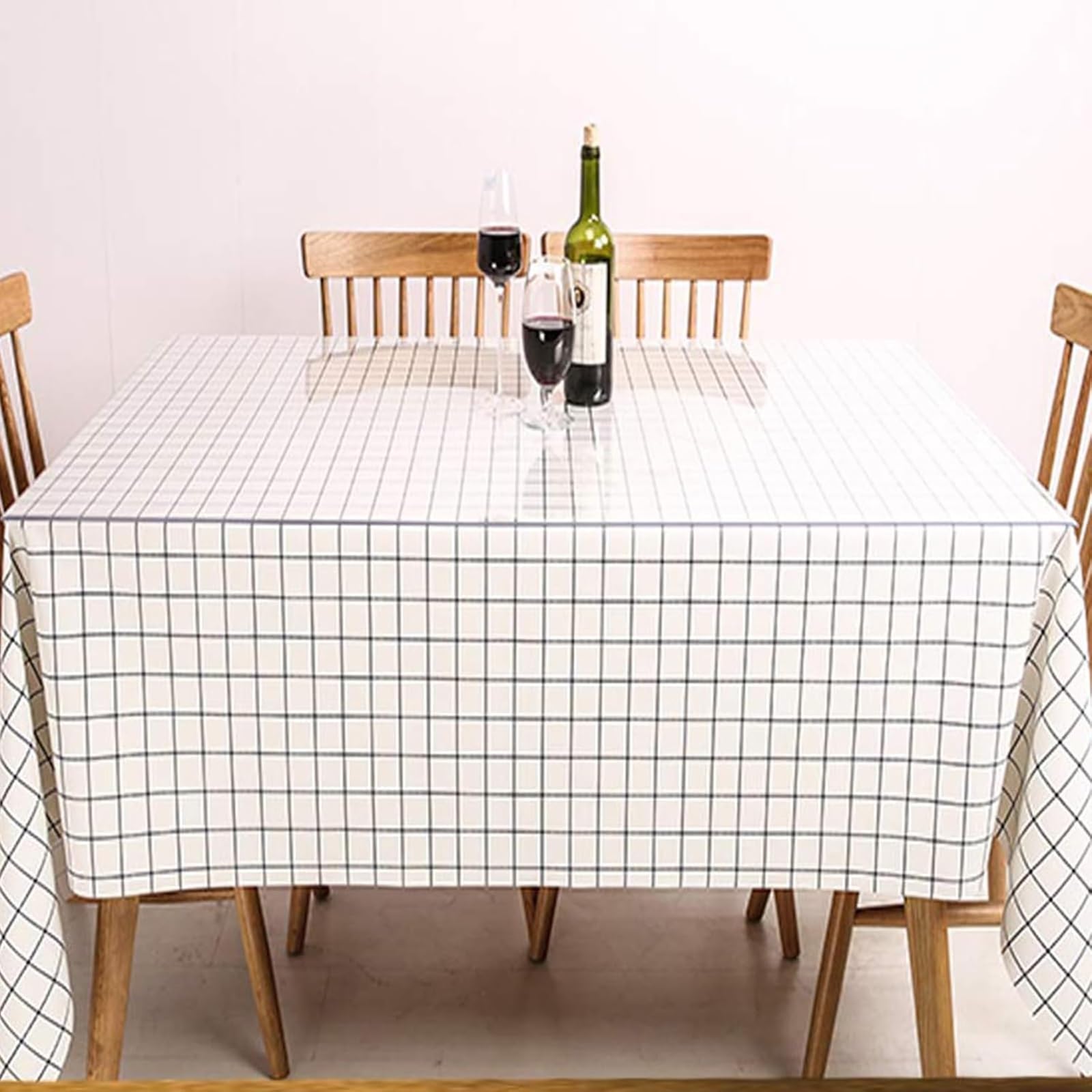 Tappetino da Scrivania in PVC Trasparente, Antiscivolo, Spessore 2mm, Sottomano da Scrivania Antiscivolo, Protezione per Scrivania per Ufficio, Casa, Scuola(Glassato,70 cm × 90 cm（ 28'' x 35'' ）)