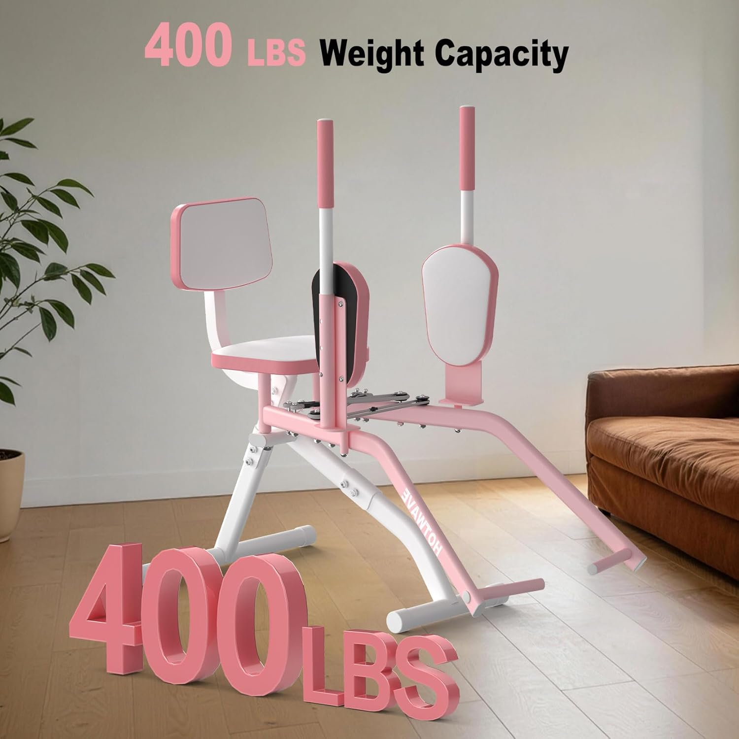 Hotsweat Hip Abductor Machine, 4-Level Adjustable Glute &Amp; Th...