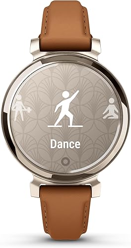 Miniatura 3 de Garmin Lily 2, reloj inteligente pequeño y elegante, pantalla oculta, lente modelada, hasta 5 días de duración de la batería, color marrón