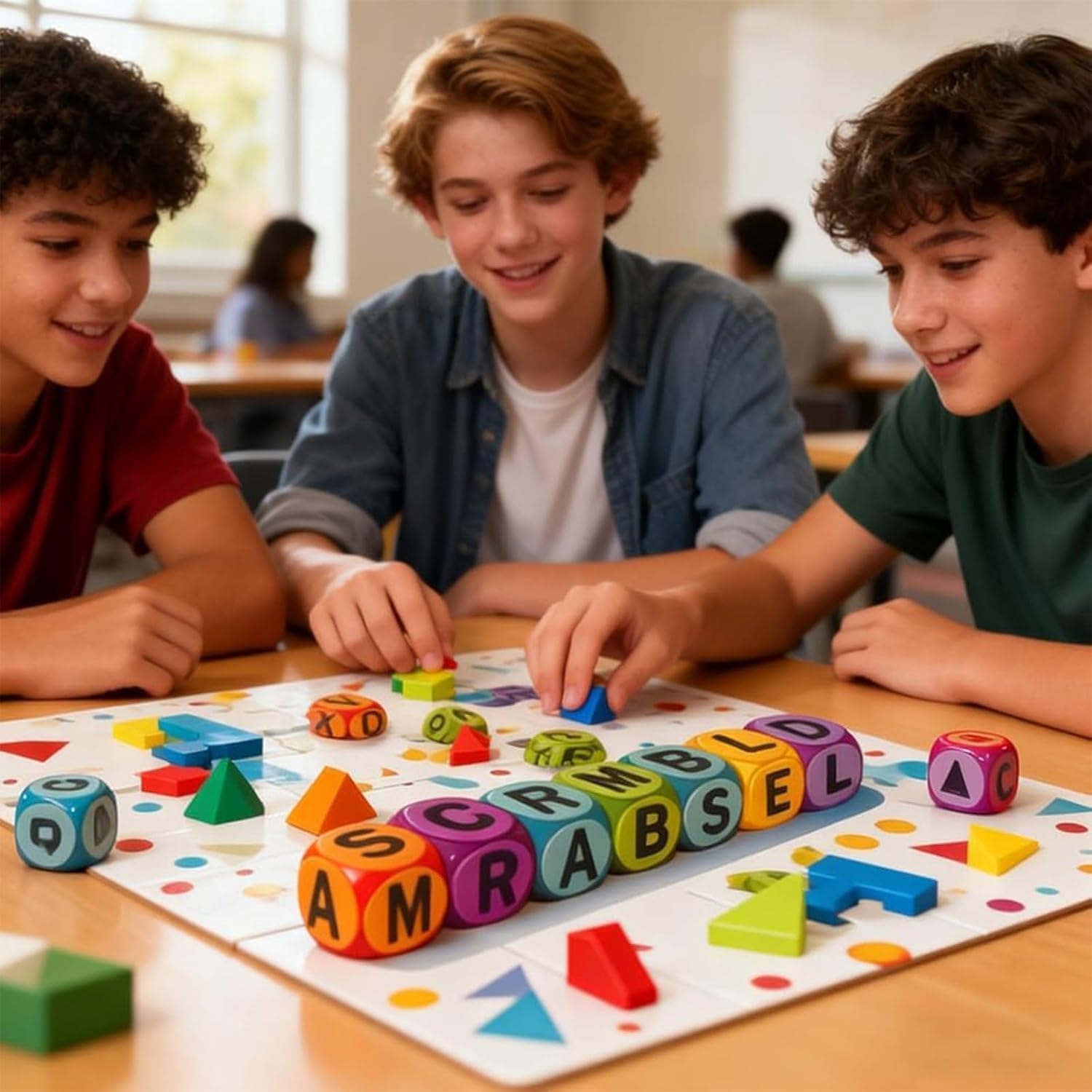 NEERIX Scrambled The Dice-Driven Word Game Fast-Paced Party Game, 36 Pcs