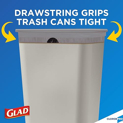 Miniatura 5 de CloroxPro Glad ForceFlex - Bolsas de basura con cordón de cocina de 13 galones de alto, 100 unidades (el paquete puede variar)