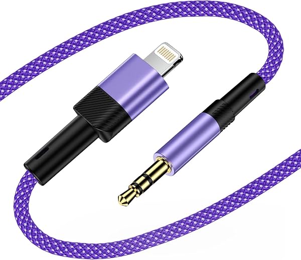 Cable Aux para iPhone 14 Pro Max 14 Plus 13 13 Pro Max 13 Plus 12 12 Mini 11 | Cable Auxiliar de 6 Pies Lightning a 3.5mm para Estéreo de Auto, Altavoz, Audífonos, Adaptador Macho Auxiliar