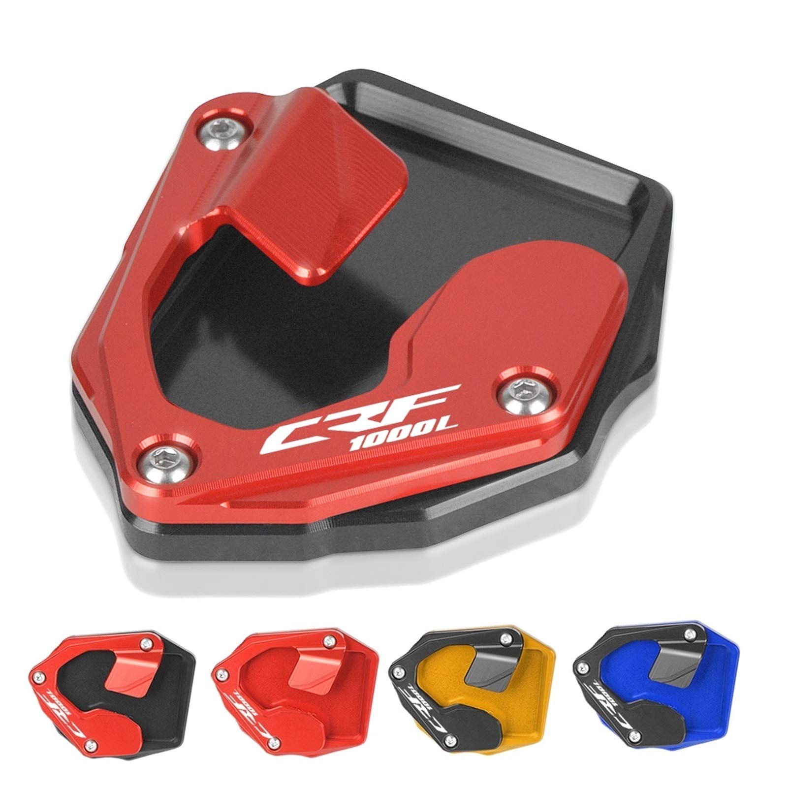 MARCAI Base Cavalletto Laterale Moto Per CRF1000L Africa Twin Per CRF 1000L Per CRF 1000 L 2016 2017 2018 Moto Cavalletto Piede Cavalletto Laterale Estensione Piastra Di Supporto Pad (Colore : 1
