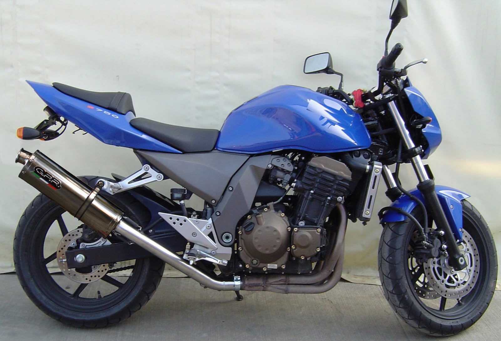 tubo de escape gpr homologado catalizado acero trioval, db-killer incluido, cat.9.tri compatible con kawasaki z 750 - s 2004 2005 2006 mototopgun
