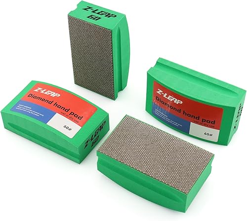 Almohadillas de mano de pulido de diamante en forma de arco trasero para vidrio de porcelana piedra de jade bordes ásperos granito mármol concreto