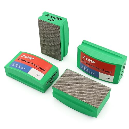 Almohadillas de mano de pulido de diamante en forma de arco trasero para vidrio de porcelana piedra de jade bordes ásperos granito mármol concreto