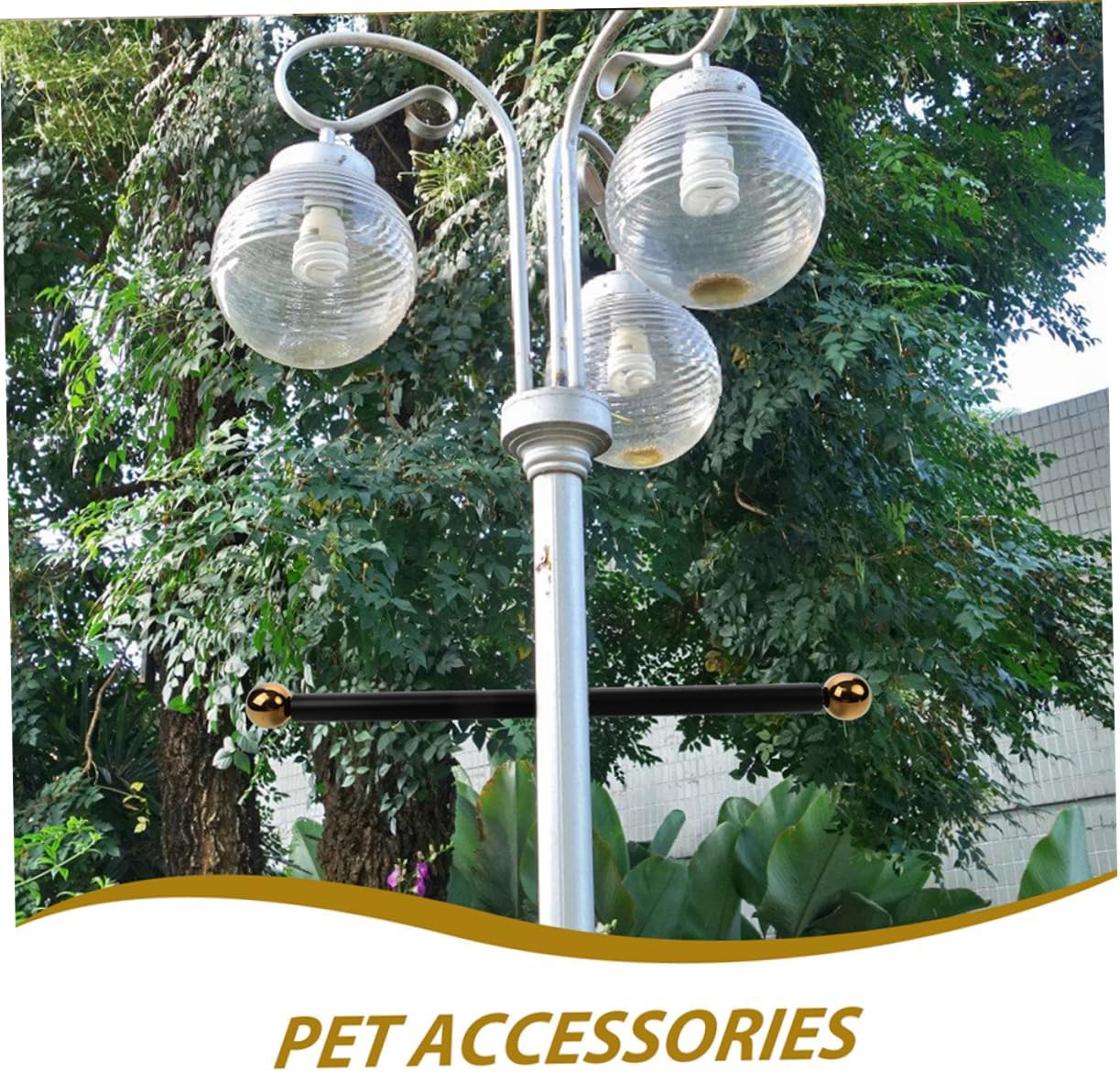 3pcs Lamp Post Arm Handle Replacement Flag Holder for Backyard Light Rest Support for Outdoor Use