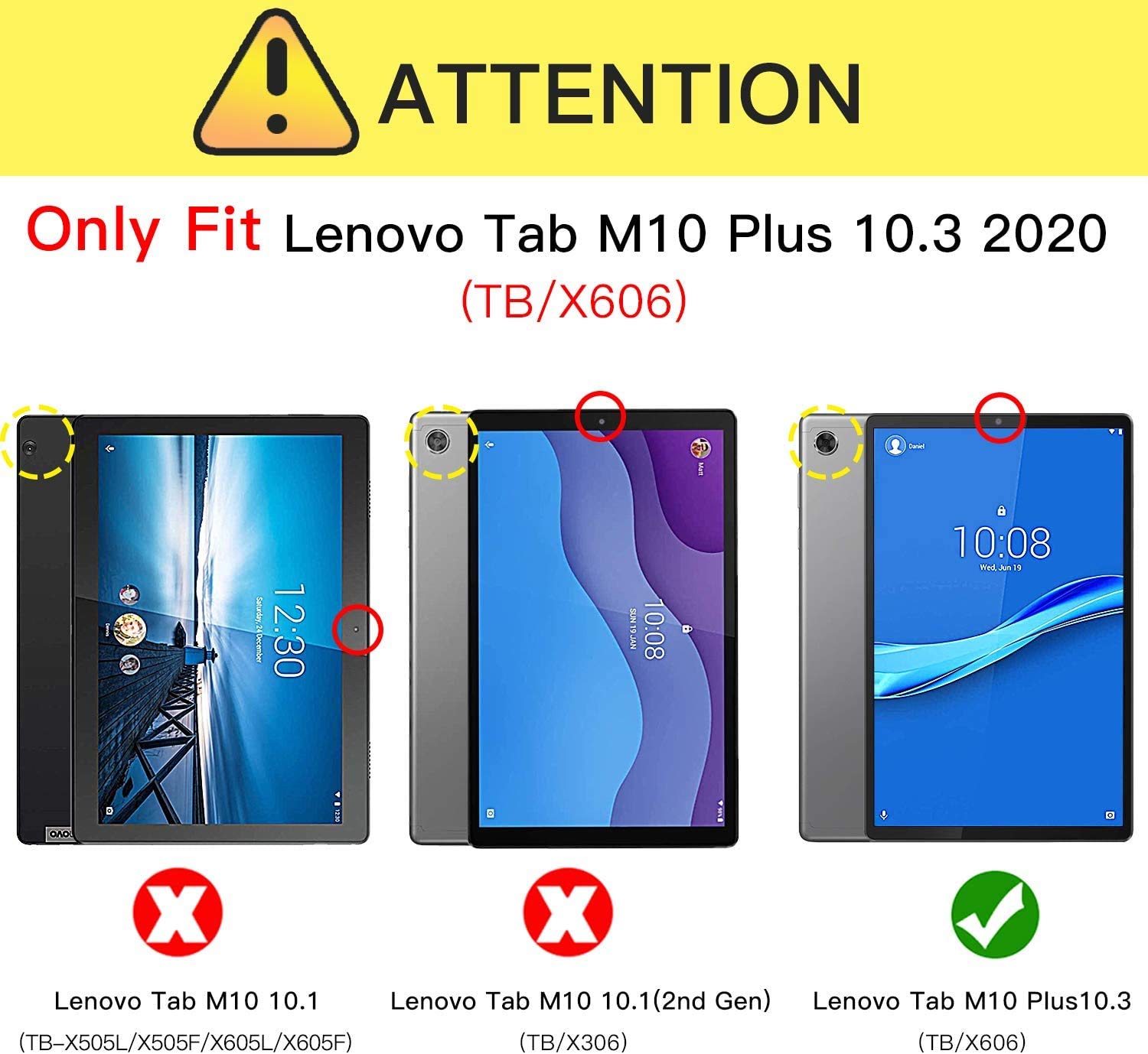 Custodia Cover Per Tablet Lenovo M10 FHD Plus 10.3 Pollici | Con Supporto Multiangolo E Porta Carta | Design Farfalla - 2
