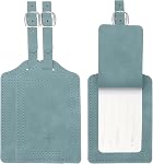 PATIKIL Étiquettes de valises, Deep Green Bagage Nom Étiquettes Accessoires de voyage Airplane Essentiels avec protection privée pour Flying Hotel Check in Bagage Bagages Hommes Femmes, 3 Pcs