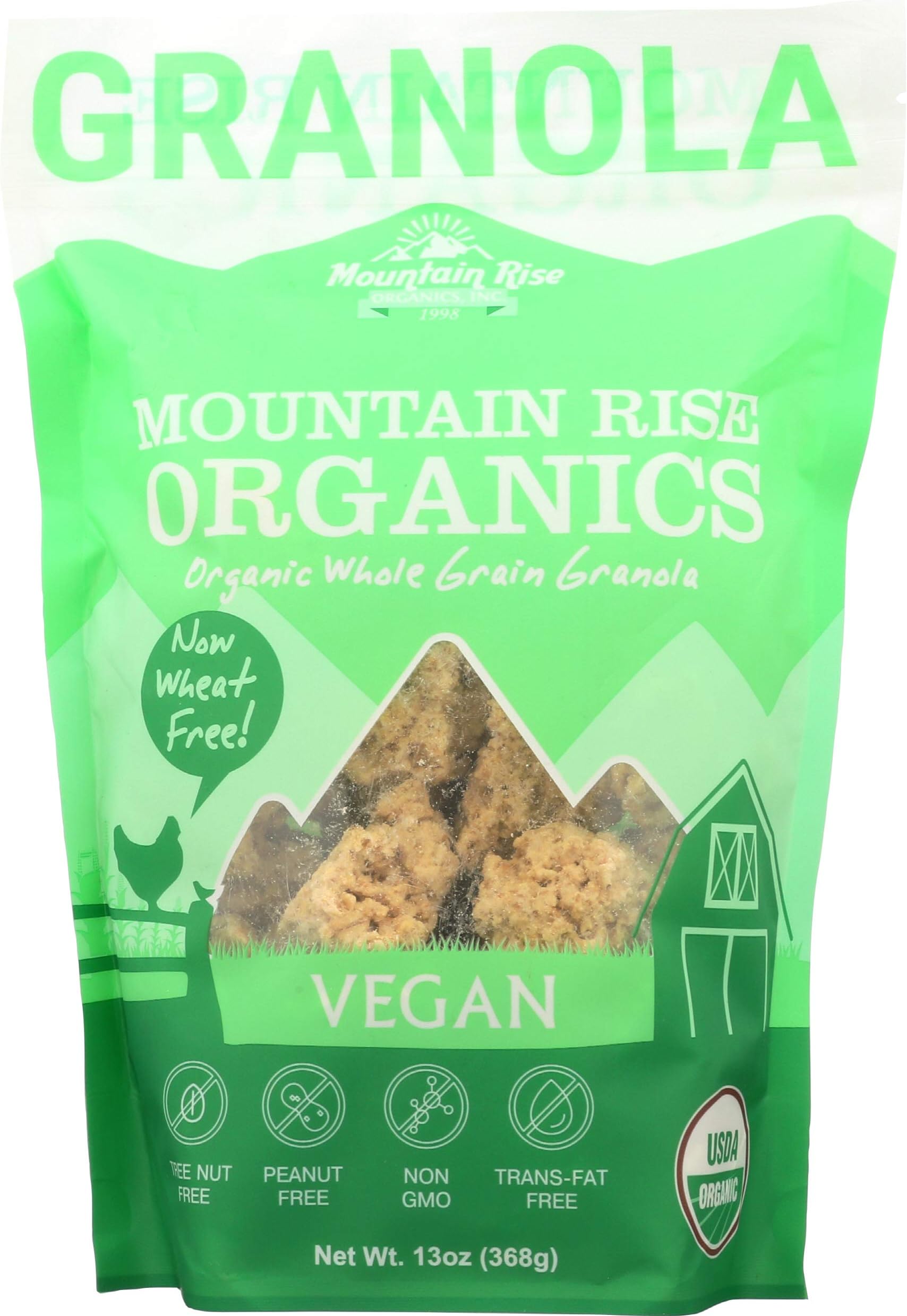 MOUNTAIN RISE ORGANICS Organic Vegan Granola, 13 OZ