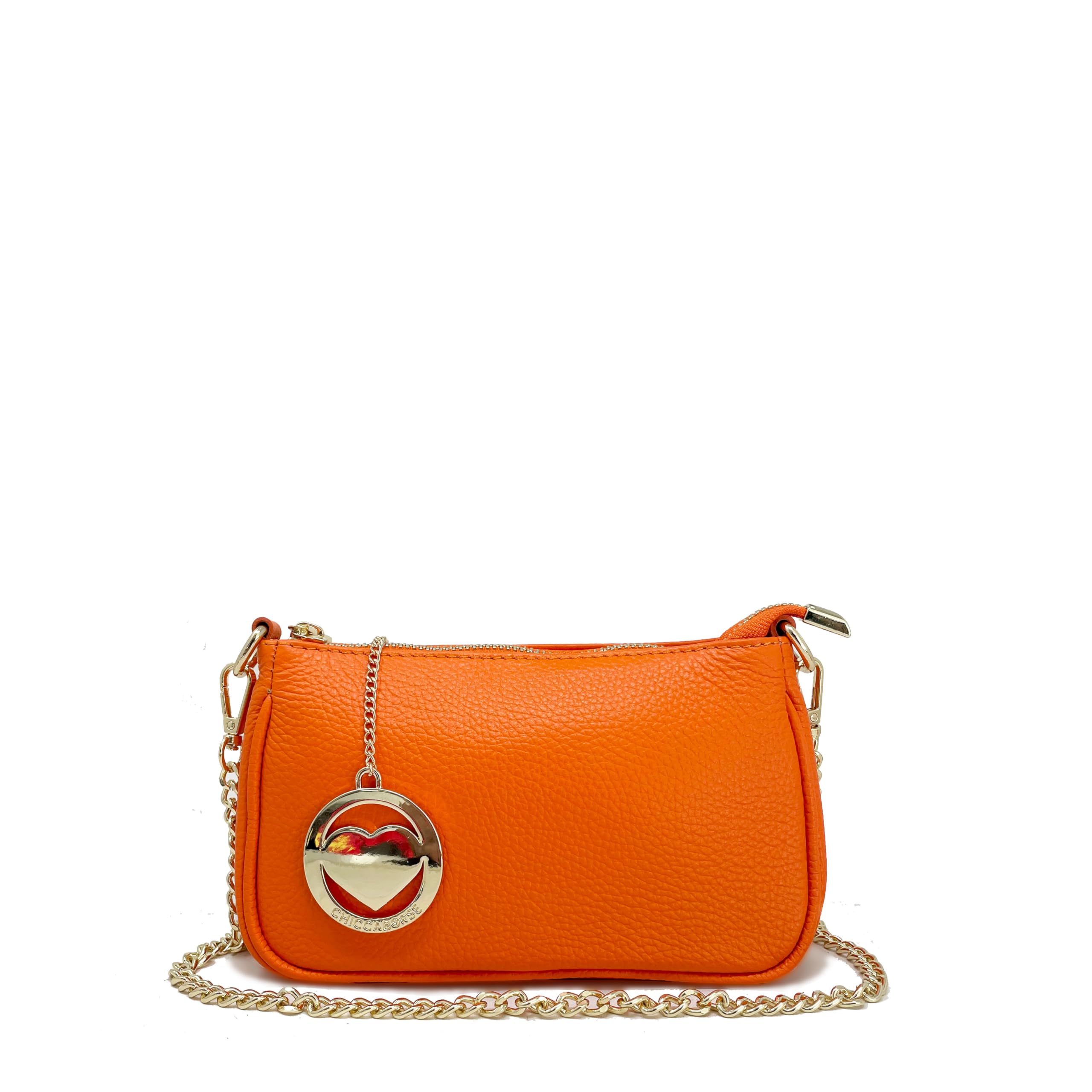 Chicca Borse Borsetta da donna in pelle, borsa a tracolla clutch