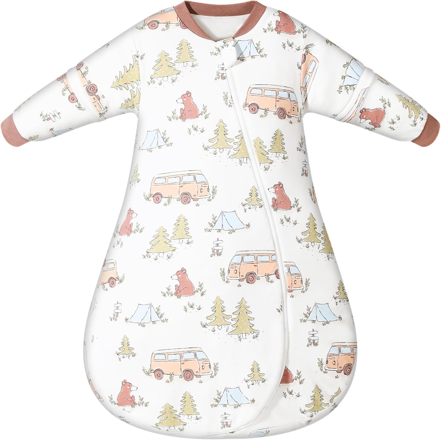 ikaufen Baby Sleep Sack 100% Cotton Smart Thermostatic Stay Snug Swaddle Transition Sleeping Bag 1.0 TOG