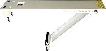 Frost King ACB160H Heavy Duty Steel Air Conditioner Support Brackets, Holds up to 160lbs , White