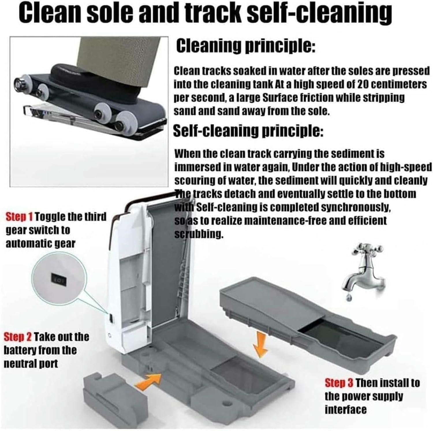 Automatic Rechargeable Shoe Cleaner,Waterless Sole Cleaning Machine ,For Home, Hotel, And Sales Center Use